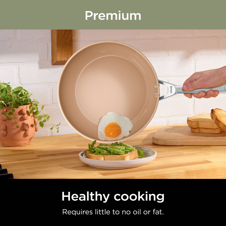 Ninja 9-Piece Black and Copper Ceramic Cookware Set