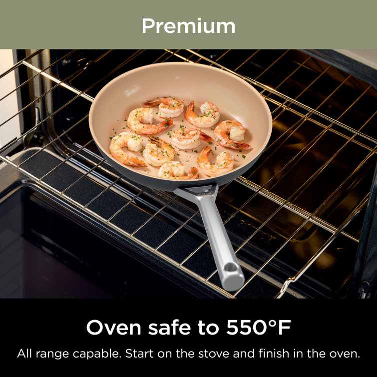 Ninja 9-Piece Black and Copper Ceramic Cookware Set