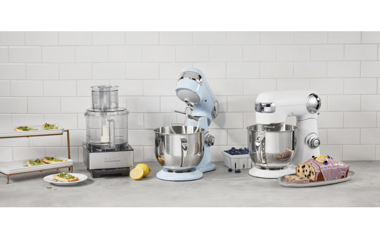 Arctic Blue 5.5 Quart Stainless Steel Bowl Stand Mixer with 12 Speeds