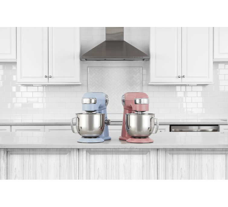 Arctic Blue 5.5 Quart Stainless Steel Bowl Stand Mixer with 12 Speeds