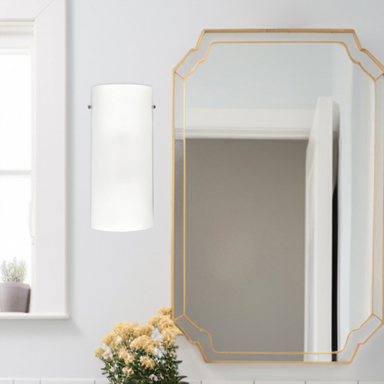 Hudson Dimmable Nickel Cylinder Sconce 13" Height