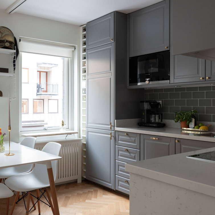 Dark Gray Polished Glass Peel and Stick Subway Tile