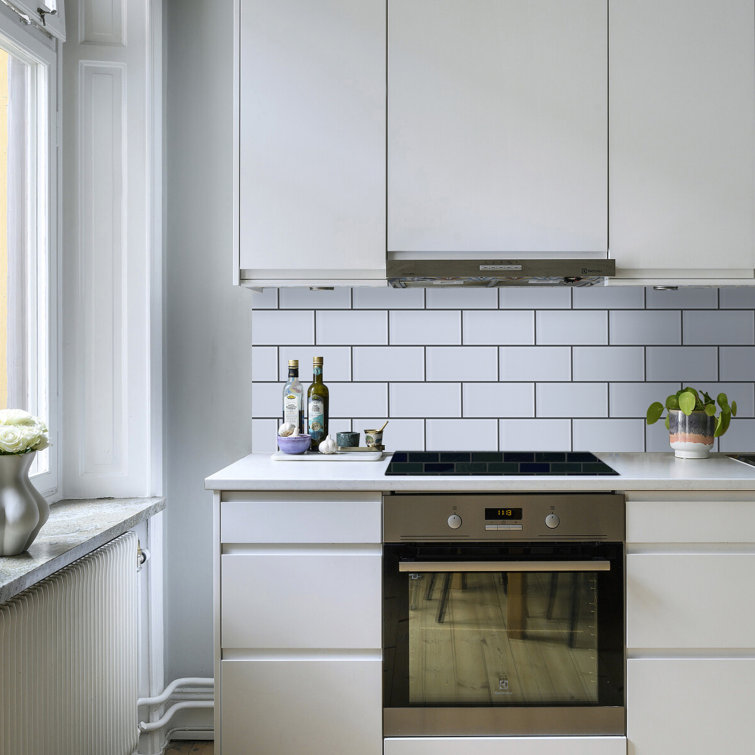 Moonlight Gray 3" x 6" Polished Glass Subway Tile