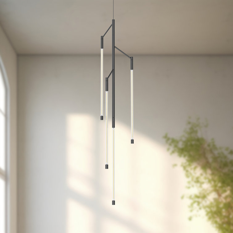 Motif Black Glass LED Pendant Light