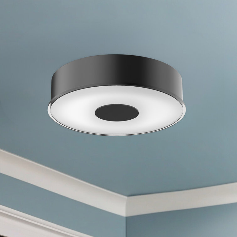 Parker Black and Brushed Nickel LED Flush Mount