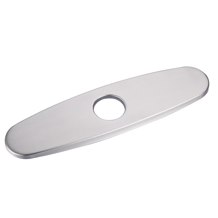 10-Inch Escutcheon Hole Covers In Stainless Steel , Suitable For 1 Or 3-Hole Bathroom Or Kitchen Sink Faucets