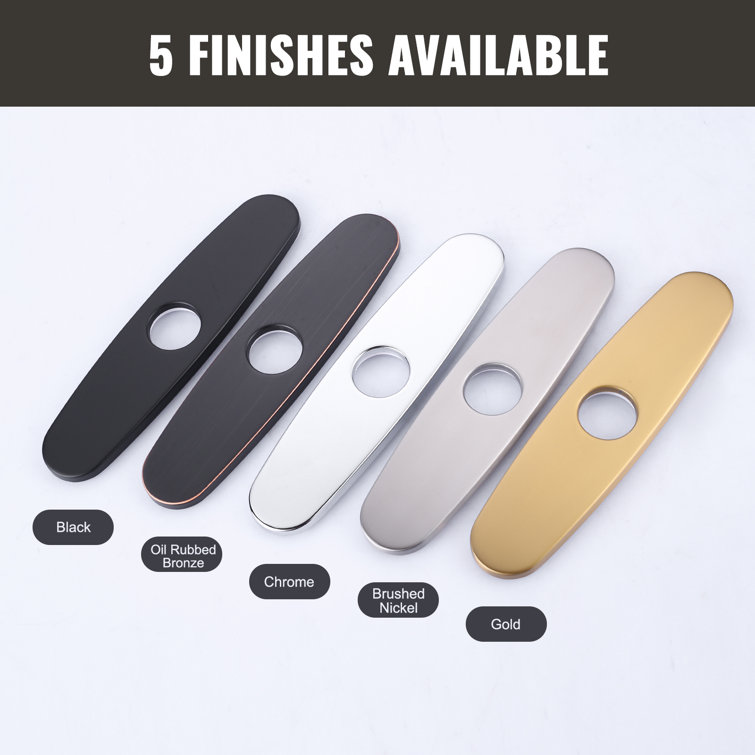 10-Inch Oil Rubbed Bronze Stainless Steel Escutcheon Plate