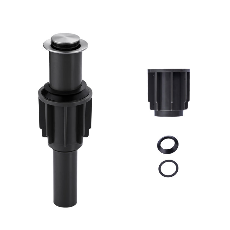 Brushed Nickel Pop-Up Drain Assembly for Bathroom Sink
