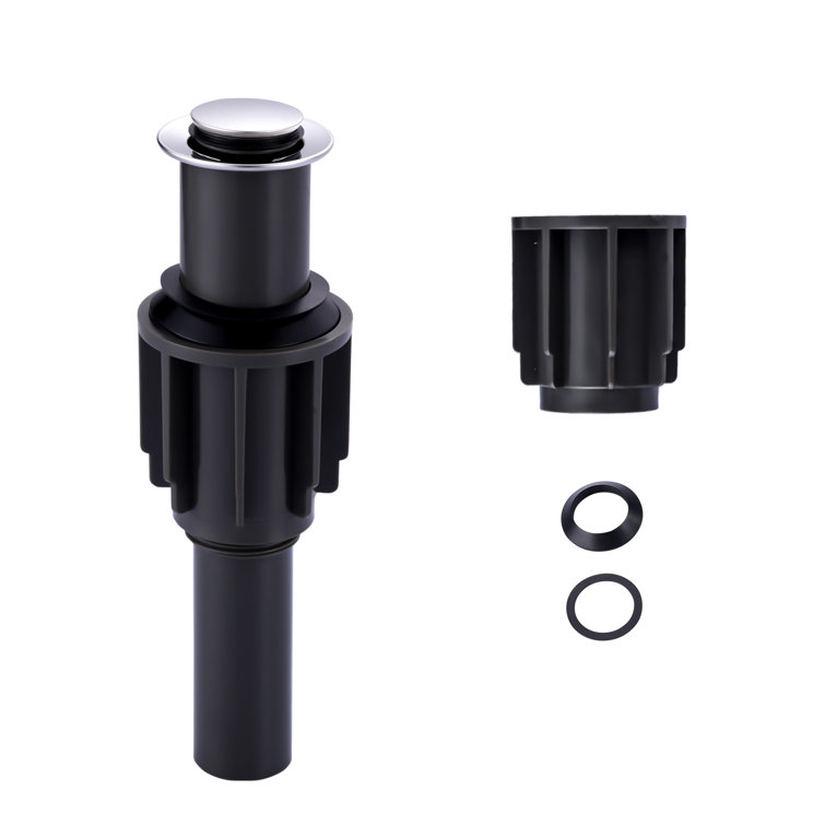 Polished Chrome Pop-Up Drain Assembly for Bathroom Sinks