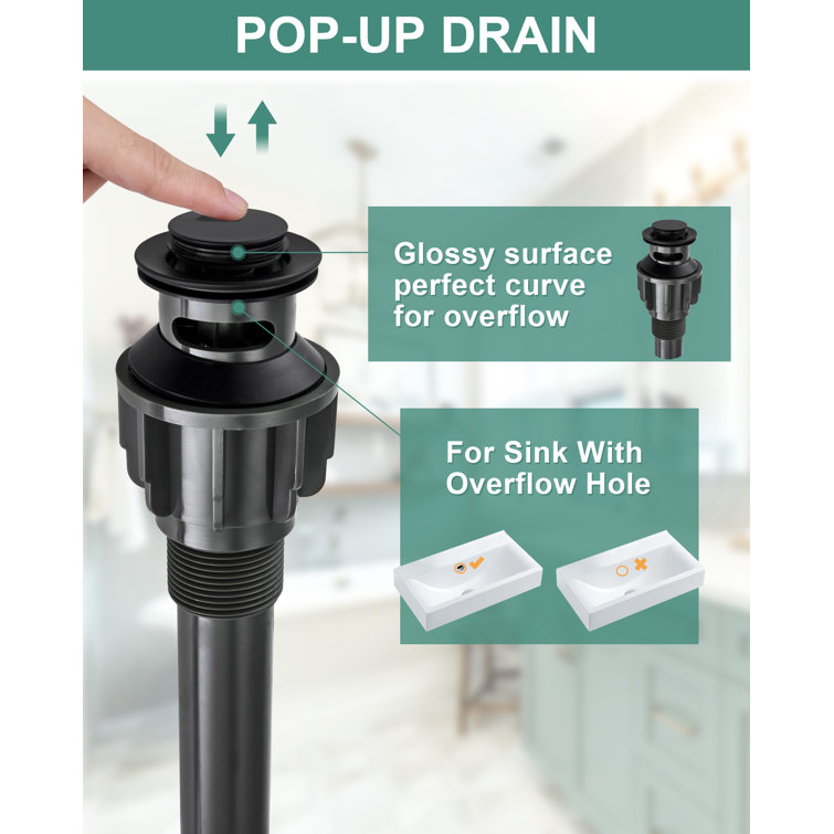 Matte Black and Brushed Gold 8-Inch Widespread Double Handle Bathroom Faucet