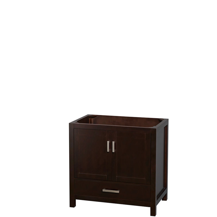 Sheffield Espresso 36'' Freestanding Single Bathroom Vanity with Stone Top