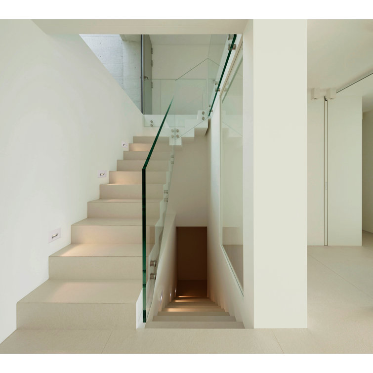 Sonic White Metal Integrated LED Step Light