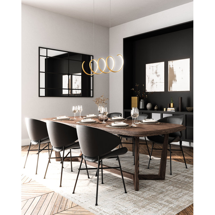 Antique Brass LED Linear Pendant Light