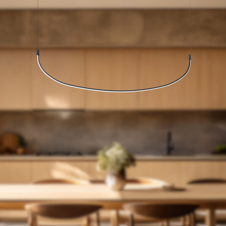 Talis Black Aluminum LED Island Pendant Light