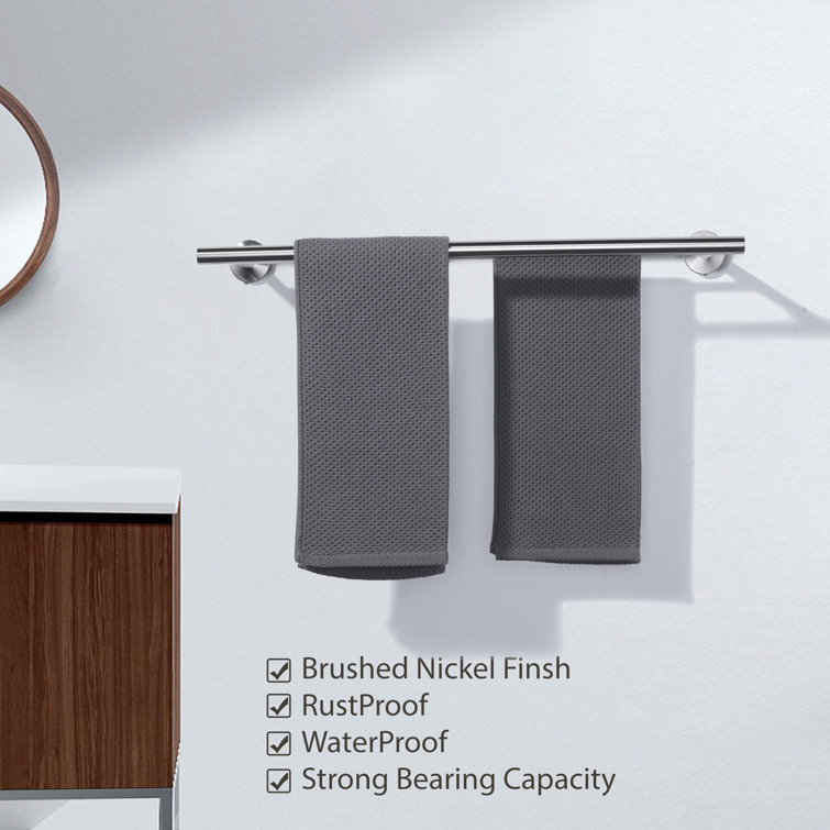 20'' Brushed Nickel Double Wall Mounted Towel Bar