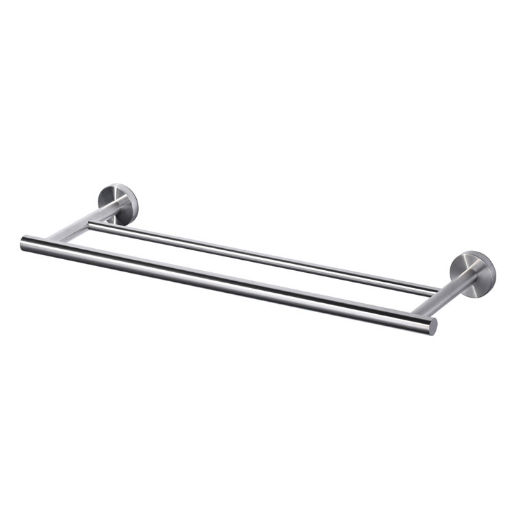 20'' Brushed Nickel Double Wall Mounted Towel Bar