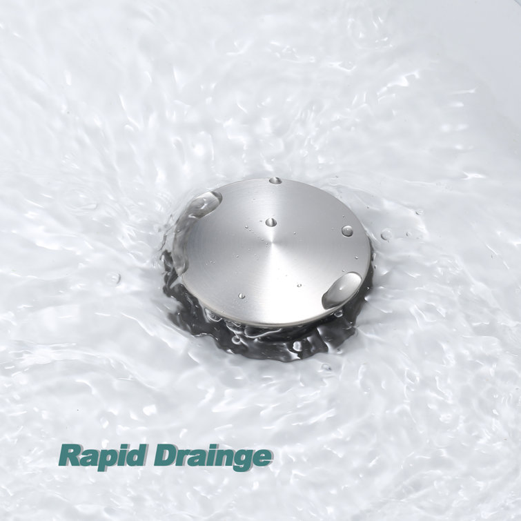 Brushed Nickel Pop-Up Bathroom Sink Drain Assembly (2-Pack)