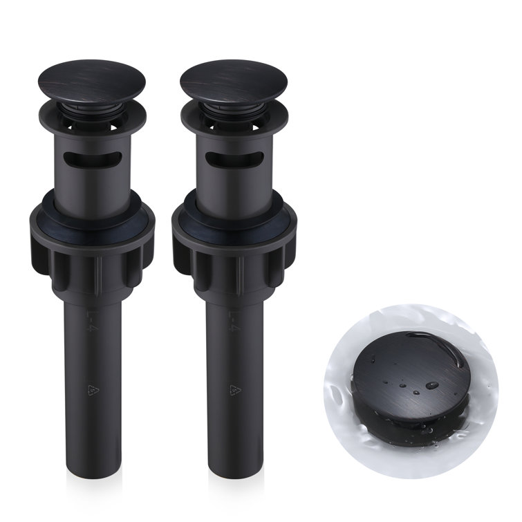 Oil Rubbed Bronze Pop-Up Bathroom Sink Drain Assembly