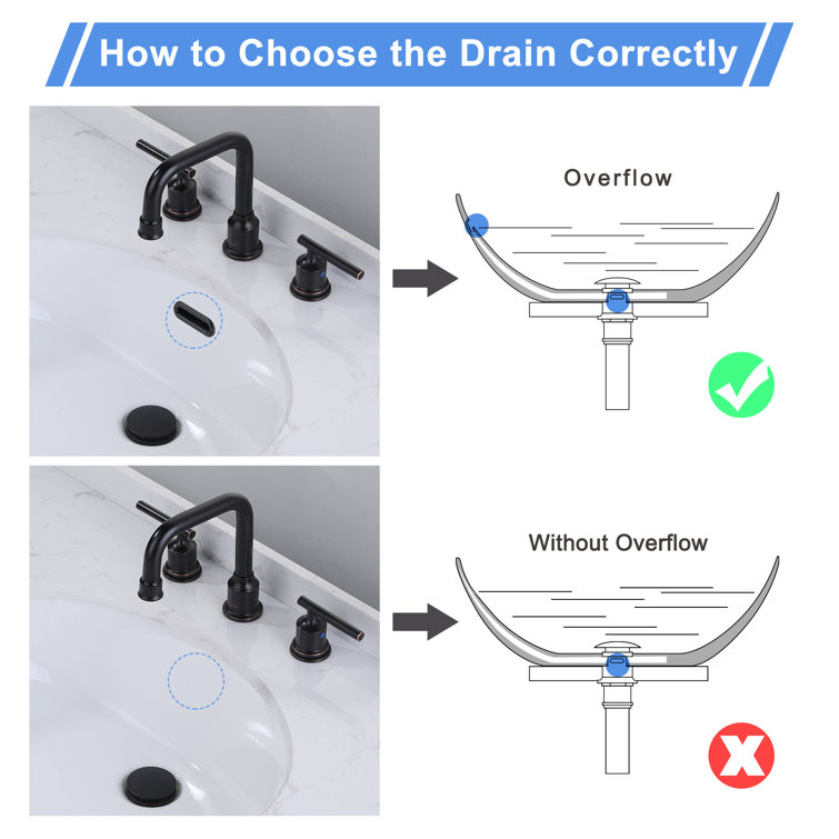 Oil Rubbed Bronze Pop-Up Bathroom Sink Drain Assembly