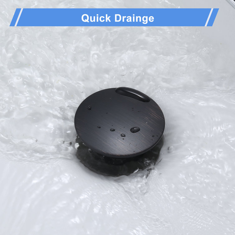 Oil Rubbed Bronze Pop-Up Bathroom Sink Drain Assembly