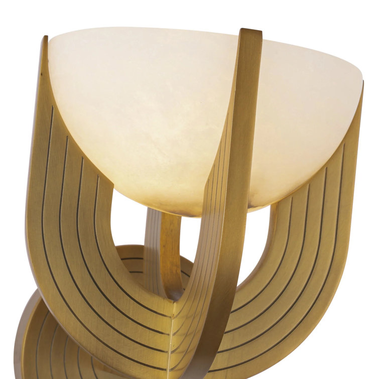 Colette Vintage Brass Art Deco Wall Vanity Light