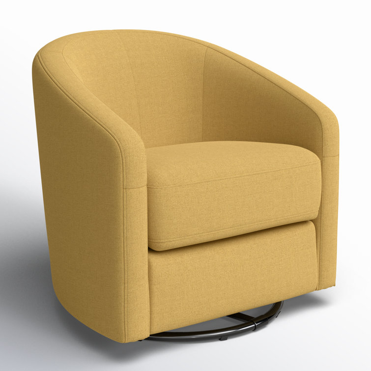 Madison 32'' Performance Dijon Eco-Twill Mid-Century Swivel Glider