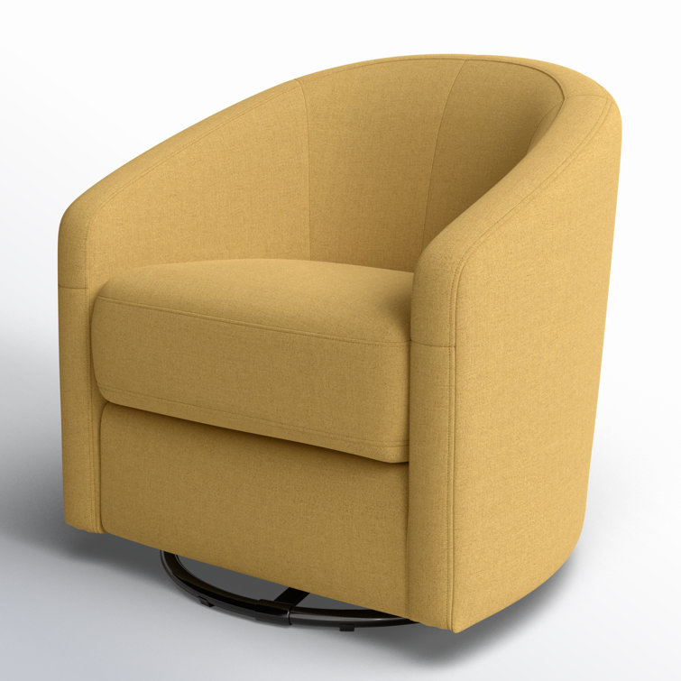 Madison 32'' Performance Dijon Eco-Twill Mid-Century Swivel Glider