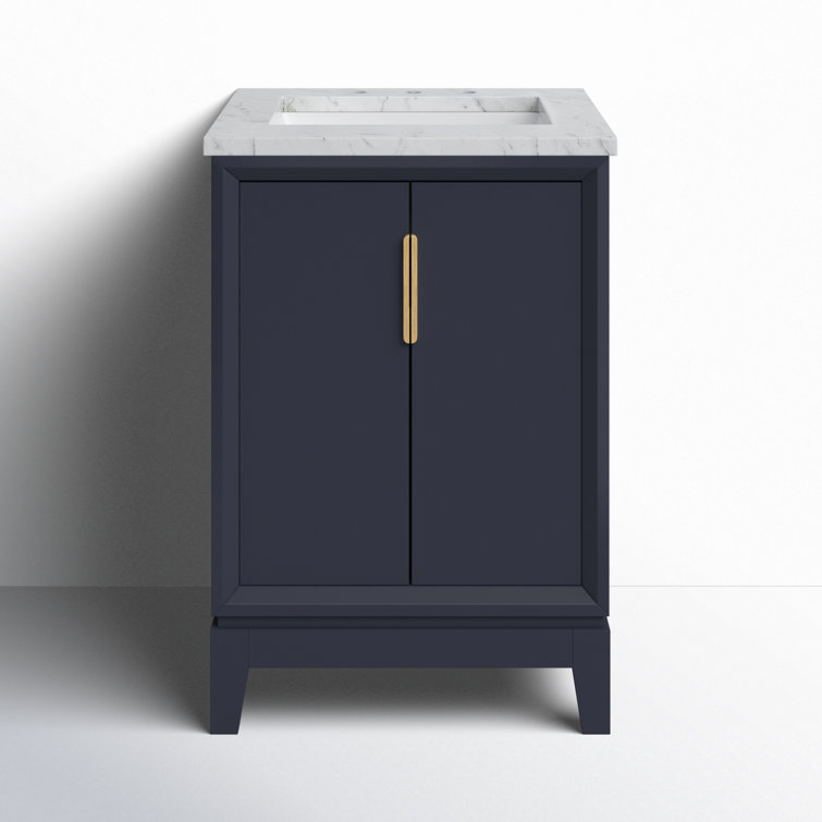 Elizabeth 24'' Monarch Blue Vanity with Marble Top