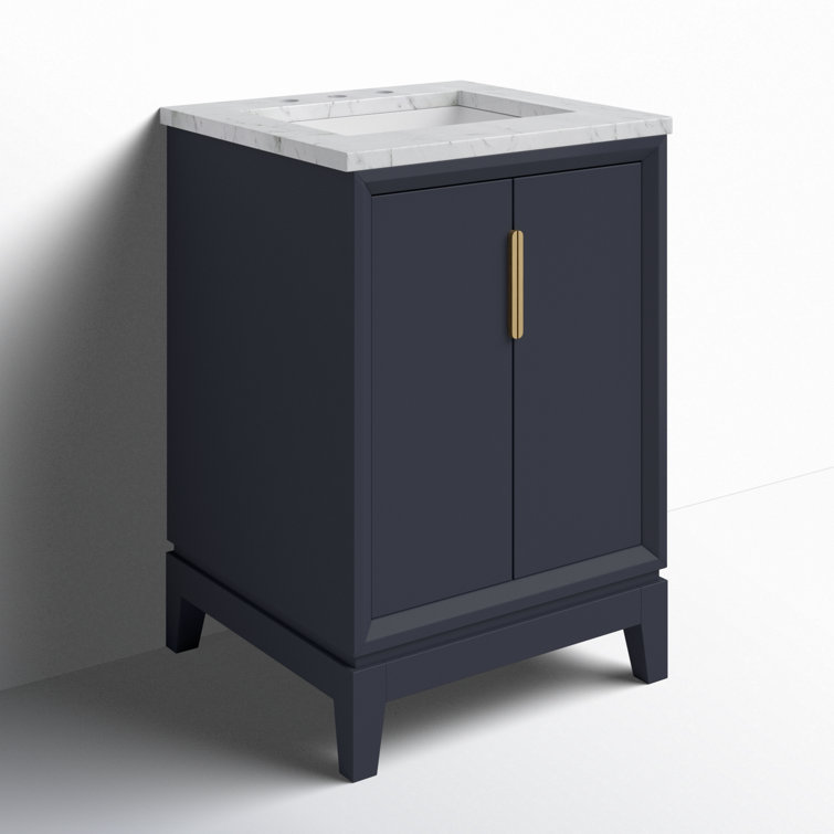 Elizabeth 24'' Monarch Blue Vanity with Marble Top