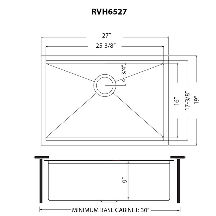 Matte Gold Stainless Steel 27" Workstation Undermount Kitchen Sink