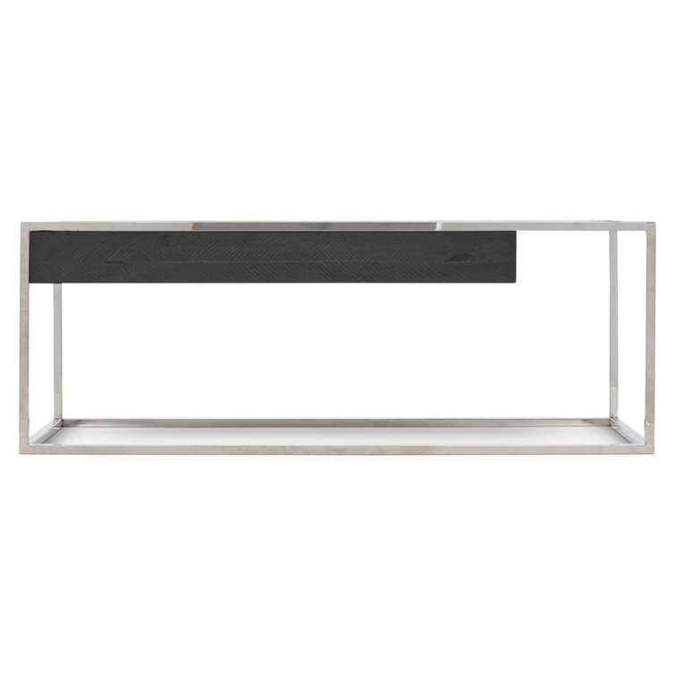 Loft 52'' Black Rectangular Coffee Table with Storage
