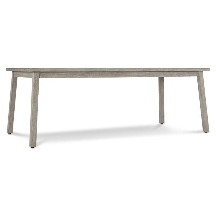 Antibes 86'' Gray Rectangular Teak Outdoor Dining Table