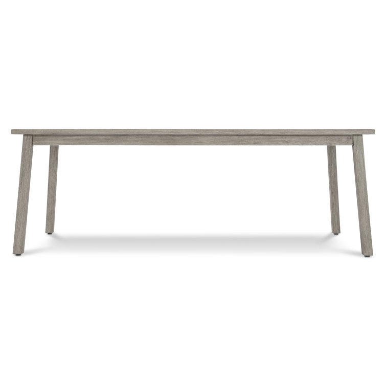 Antibes 86'' Gray Rectangular Teak Outdoor Dining Table