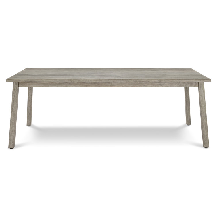 Antibes 86'' Gray Rectangular Teak Outdoor Dining Table