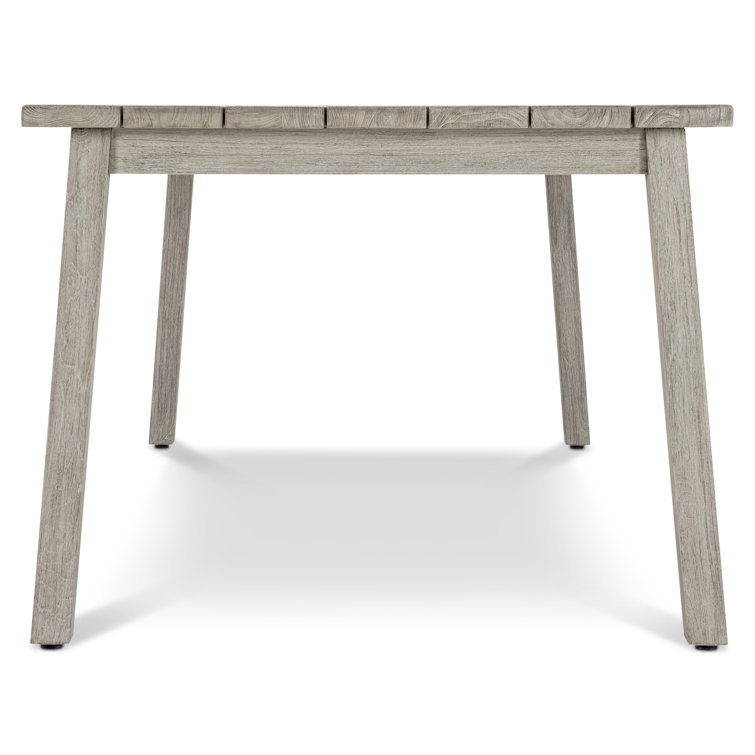 Antibes 86'' Gray Rectangular Teak Outdoor Dining Table