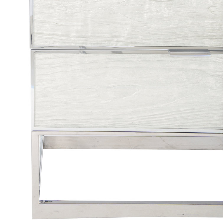 Parkhurst White Lacquer Dresser with Dovetail Drawers