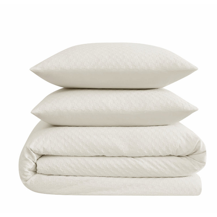 King Cream Cotton Down Alternative Comforter Set