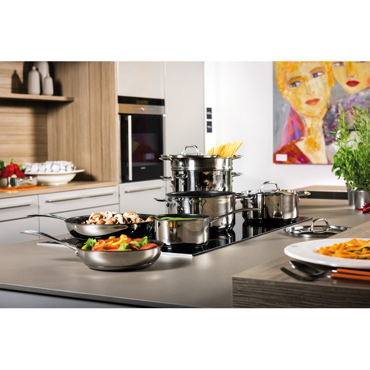 Glamour Stainless Steel Non-Stick Saucepan with Lid