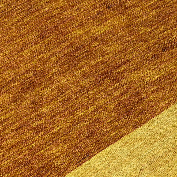 Terracotta Round 8' Flat Woven Stripe Synthetic Rug