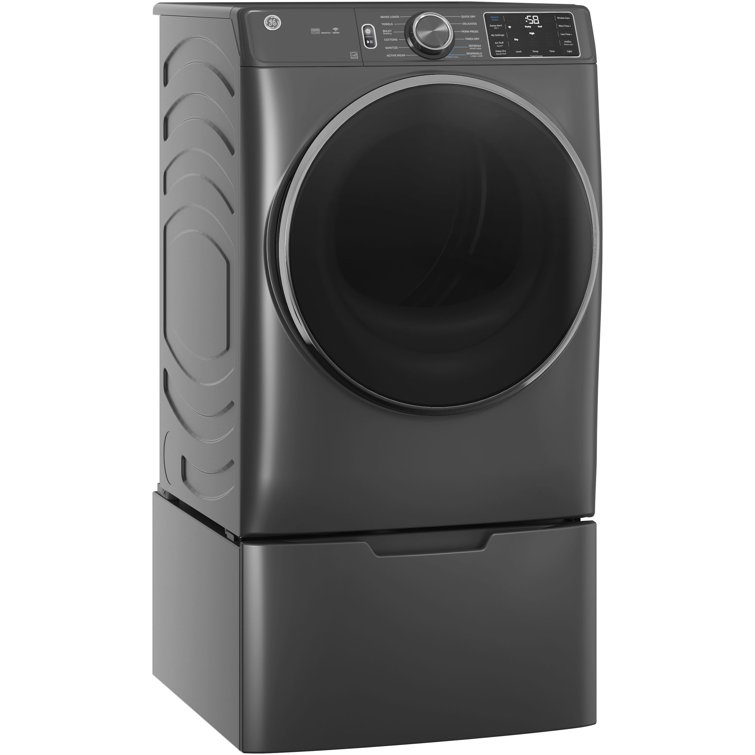 GE 5.0 Cu Ft Carbon Graphite Smart Front Load Steam Washer