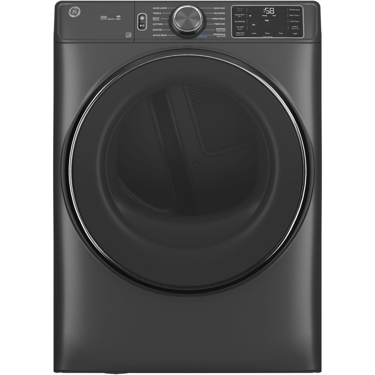 GE 5.0 Cu Ft Carbon Graphite Smart Front Load Steam Washer