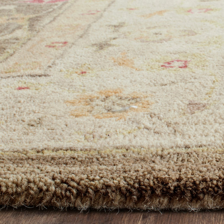 Handmade Gray Wool Tufted Rectangular Area Rug