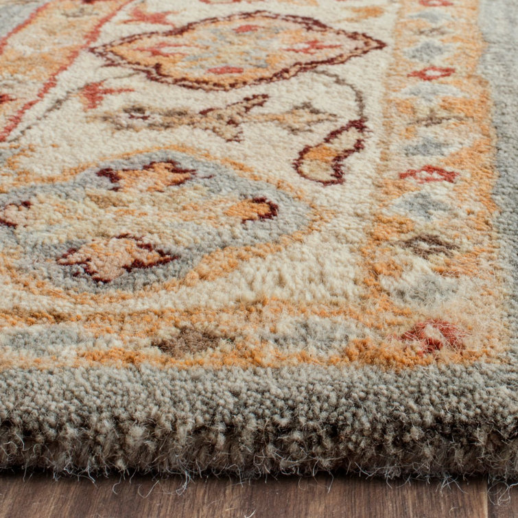 Elysian Blue Hand-Tufted Wool 5' x 8' Rectangular Area Rug