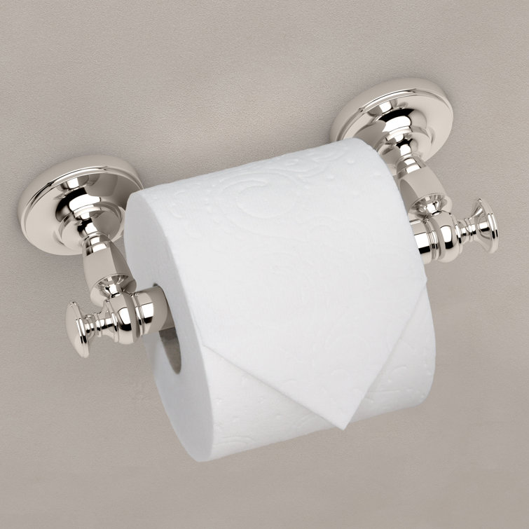 Polished Nickel Wall Mounted Toilet Paper Holder