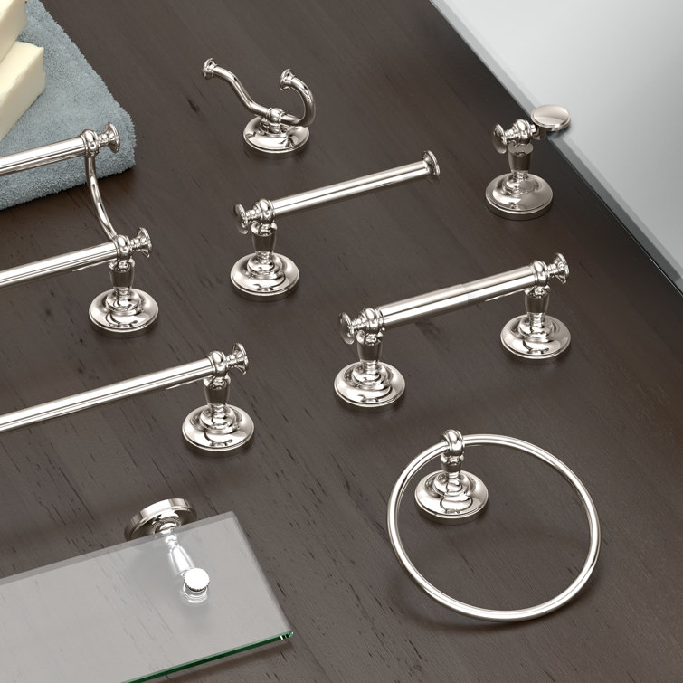 Polished Nickel Wall Mounted Toilet Paper Holder