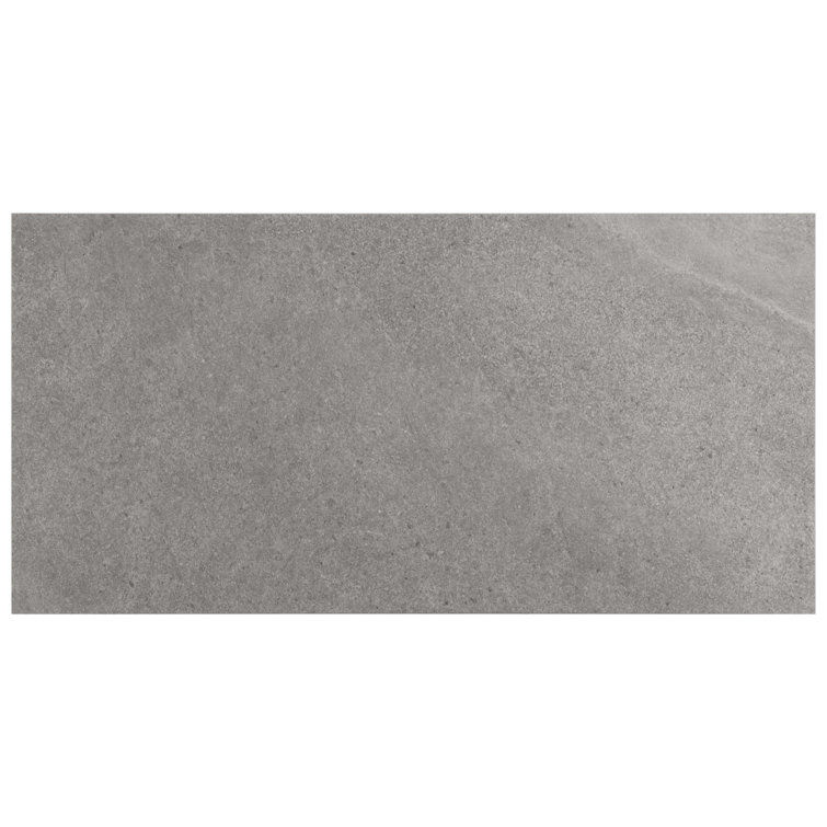 Silver Gray Large Format Matte Porcelain Tile 24x48