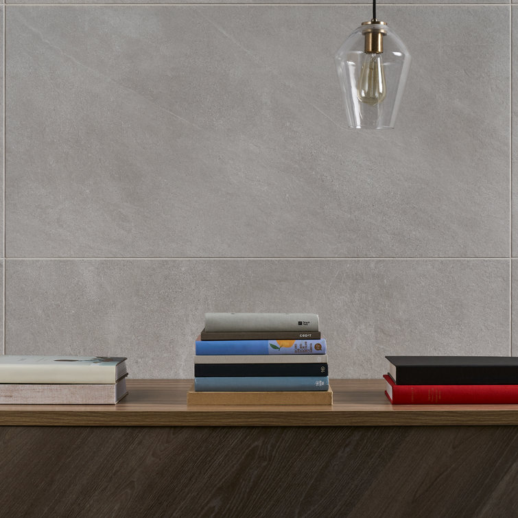 Silver Gray Large Format Matte Porcelain Tile 24x48