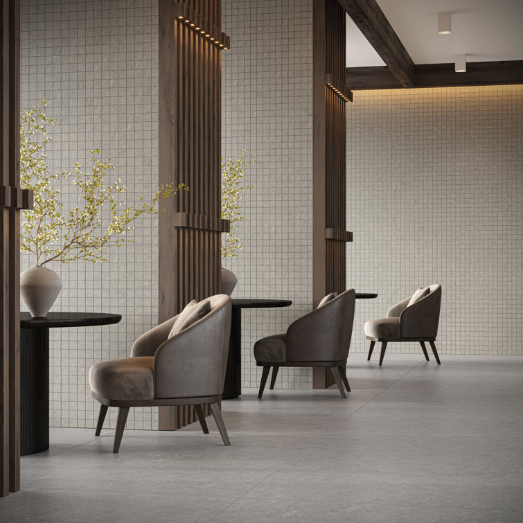 Silver Gray Large Format Matte Porcelain Tile 24x48