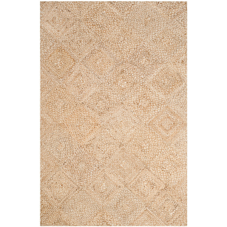 Coastal Charm Hand-Woven Jute Area Rug, Natural, 6' x 9'