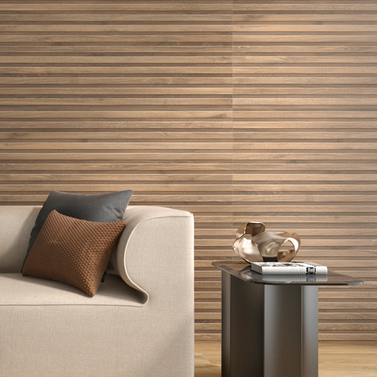 Brookline Ribbon Tan Brown Matte Porcelain Large Format Tile